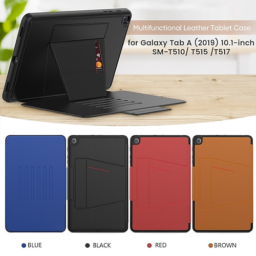 

Tablet-Hülle für Samsung Galaxy Tab A8 A7 Lite A 10,5 Zoll 10,4 Zoll 8,7 Zoll 8,4 Zoll 8,0 Zoll mit Ständer, Flip-Stifthalter, einfarbiges TPU-PC-PU-Leder