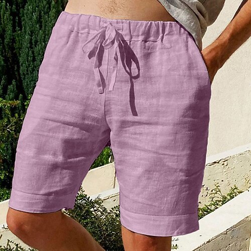 Homme Short Short en lin Short d'été Poche Cordon Taille elastique Plein Extérieur du quotidien Sortie Mélange de Lin & Coton Vêtement de rue mode Noir Blanche
Homme Short Short en lin Short d'été Poche Cordon Taille elastique Plein Extérieur du quotidien Sortie Mélange de Lin & Coton Vêtement de rue mode Noir Blanche