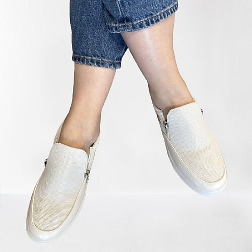 Femme Basket Slip-Ons Grandes Tailles Baskets à enfiler Chaussures blanches Extérieur du quotidien Eté Talon Plat Bout rond basique Décontractées Minimalisme Marche Maille Fermeture Couleur unie
Femme Basket Slip-Ons Grandes Tailles Baskets à enfiler Chaussures blanches Extérieur du quotidien Eté Talon Plat Bout rond basique Décontractées Minimalisme Marche Maille Fermeture Couleur unie