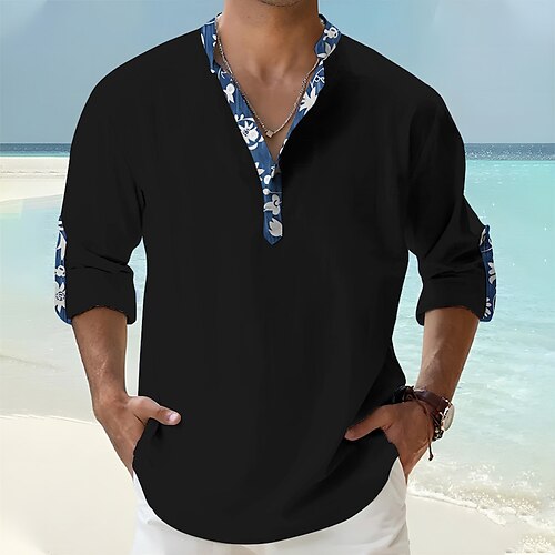 Homme Chemise Chemise Lin Floral Imprimés Photos Mao Noir Blanche Rose Claire Bleu Orange Extérieur Plein Air manche longue Imprimer Vêtement Tenue Lin Mode Vêtement de rue Design Décontractées
Homme Chemise Chemise Lin Floral Imprimés Photos Mao Noir Blanche Rose Claire Bleu Orange Extérieur Plein Air manche longue Imprimer Vêtement Tenue Lin Mode Vêtement de rue Design Décontractées