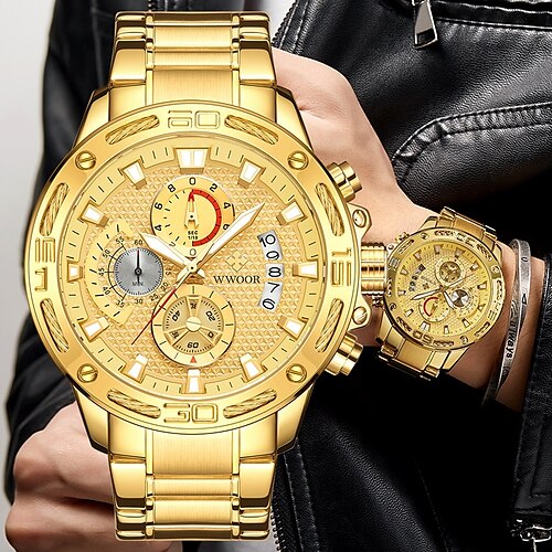 relogio masculino wwoor 2020 novo relógio de moda masculina com pulseira de aço inoxidável à prova dwaterproof água ouro esportes negócios militar cronógrafo top marca de luxo relógio masculino
relogio masculino wwoor 2020 novo relógio de moda masculina com pulseira de aço inoxidável à prova dwaterproof água ouro esportes negócios militar cronógrafo top marca de luxo relógio masculino