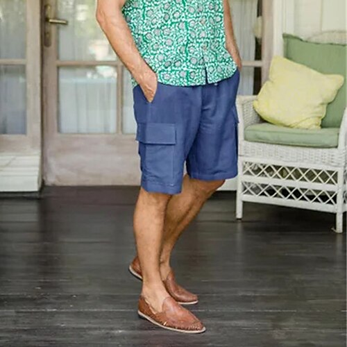 Homme Short Short en lin Short d'été Short de plage Cordon Taille elastique Multi poche Plein Confort Respirable Court Casual du quotidien Vacances Mélange de Lin Coton Mode Style classique Kaki
Homme Short Short en lin Short d'été Short de plage Cordon Taille elastique Multi poche Plein Confort Respirable Court Casual du quotidien Vacances Mélange de Lin Coton Mode Style classique Kaki