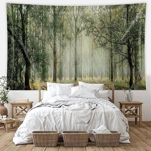 Forest Landscape Hanging Tapestry Wall Art Large Tapestry Mural Decor Photograph Backdrop Blanket Curtain Home Bedroom Living Room Decoration
Forest Landscape Hanging Tapestry Wall Art Large Tapestry Mural Decor Photograph Backdrop Blanket Curtain Home Bedroom Living Room Decoration