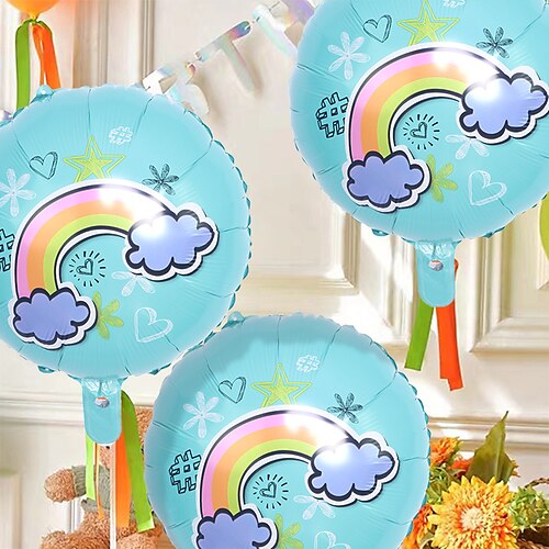 6 Stück 18 Zoll runde Wolke Regenbogen Aluminiumfolie Ballon Geburtstagsfeier Thema Party Dekoration Ballon
6 Stück 18 Zoll runde Wolke Regenbogen Aluminiumfolie Ballon Geburtstagsfeier Thema Party Dekoration Ballon