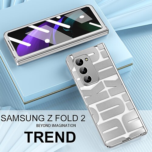 

Phone Case For Samsung Galaxy Full Body Case Z Fold 4/3/2 Flip Translucent Full Body Protective Tile PC