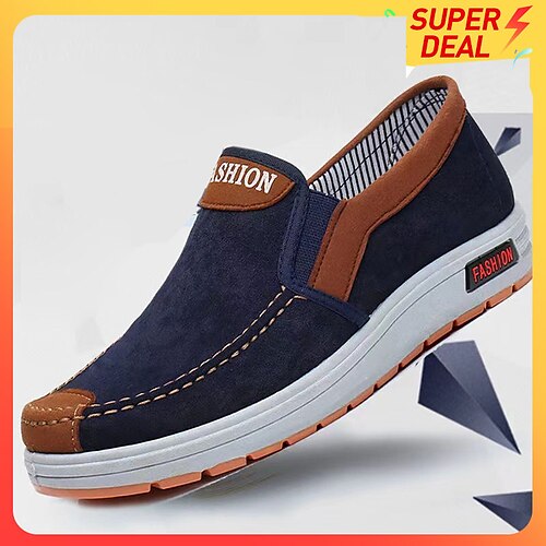 Per uomo Mocassini e Slip-Ons Scarpe comfort Scarpe da ginnastica senza lacci Informale Classico Esterno Giornaliero Footing Di corda Traspirante Nero Blu Caffè Color Block Primavera Estate
Per uomo Mocassini e Slip-Ons Scarpe comfort Scarpe da ginnastica senza lacci Informale Classico Esterno Giornaliero Footing Di corda Traspirante Nero Blu Caffè Color Block Primavera Estate