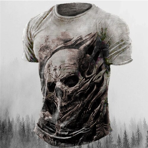 Herren T Shirt Graphic Totenkopf Motiv Rundhalsausschnitt Bekleidung 3D-Druck Outdoor Täglich Kurzarm Bedruckt Modisch Designer Vintage
Herren T Shirt Graphic Totenkopf Motiv Rundhalsausschnitt Bekleidung 3D-Druck Outdoor Täglich Kurzarm Bedruckt Modisch Designer Vintage