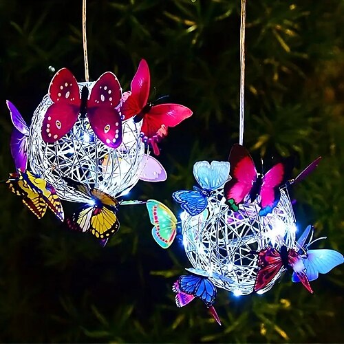 LED Solar Schmetterling hängende Baumkugel 20 LEDs 8 Stück bunter Schmetterling Außenhof Garten dekorative Lampe Kugel hängende Baumlampe
LED Solar Schmetterling hängende Baumkugel 20 LEDs 8 Stück bunter Schmetterling Außenhof Garten dekorative Lampe Kugel hängende Baumlampe