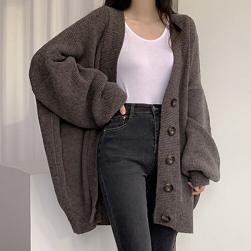 Damen Strickjacke Strickwaren Waffel Stricken Ausgehöhlt Taste Feste Farbe V Ausschnitt Brautkleider schlicht Täglich Wochenende Herbst Winter Beige Kaffee Grau Einheitsgröße
Damen Strickjacke Strickwaren Waffel Stricken Ausgehöhlt Taste Feste Farbe V Ausschnitt Brautkleider schlicht Täglich Wochenende Herbst Winter Beige Kaffee Grau Einheitsgröße