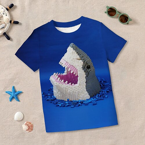 Garçon T-shirt Manche Courte T-shirt Tee-shirts Graphic Animal Requin 3D effet Actif Sportif Mode Polyester Extérieur Casual du quotidien Enfants Col ras du cou 3-12 ans Graphique imprimé en 3D
Garçon T-shirt Manche Courte T-shirt Tee-shirts Graphic Animal Requin 3D effet Actif Sportif Mode Polyester Extérieur Casual du quotidien Enfants Col ras du cou 3-12 ans Graphique imprimé en 3D