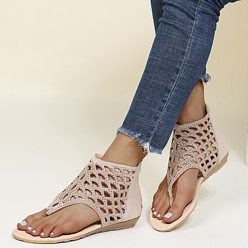 Damen Sandalen Flache Sandalen Übergrössen Outdoor Strand Strass Flacher Absatz Elegant Brautkleider schlicht Kunstleder Reißverschluss Schwarz Beige
Damen Sandalen Flache Sandalen Übergrössen Outdoor Strand Strass Flacher Absatz Elegant Brautkleider schlicht Kunstleder Reißverschluss Schwarz Beige