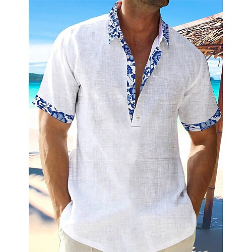 Hombre Camisa camisa de lino Camisa casual Camisa de verano Camisa de playa Blanco Rosa Azul Piscina Manga Corta Flor / Plantas Cuello Vuelto Verano Casual Diario Ropa
Hombre Camisa camisa de lino Camisa casual Camisa de verano Camisa de playa Blanco Rosa Azul Piscina Manga Corta Flor / Plantas Cuello Vuelto Verano Casual Diario Ropa