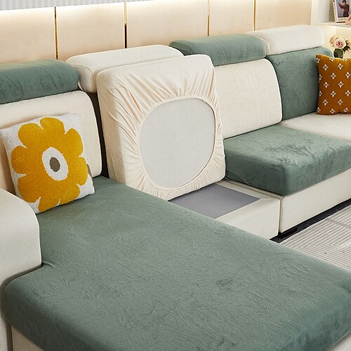 Stretch-Sofa Sitzkissenbezug Schonbezug elastischer Couch-Anreihsessel 2er-Sessel 4- oder 3-Sitzer L-Form solide weich strapazierfähig waschbar
Stretch-Sofa Sitzkissenbezug Schonbezug elastischer Couch-Anreihsessel 2er-Sessel 4- oder 3-Sitzer L-Form solide weich strapazierfähig waschbar