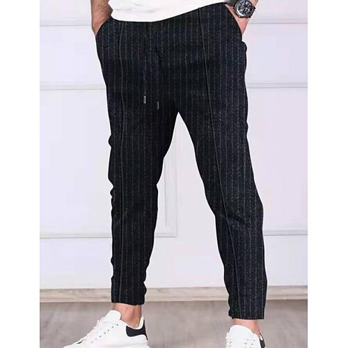 Homens Calças Esportivas Bolsos Listra Conforto Respirável Ao ar livre Diário Para Noite Moda Casual Preto Verde
Homens Calças Esportivas Bolsos Listra Conforto Respirável Ao ar livre Diário Para Noite Moda Casual Preto Verde