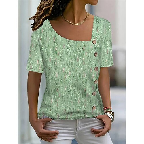 Damen T Shirt Grün Graphic Taste Bedruckt Kurzarm Täglich Wochenende Basic V Ausschnitt Standard Farbe S
Damen T Shirt Grün Graphic Taste Bedruckt Kurzarm Täglich Wochenende Basic V Ausschnitt Standard Farbe S