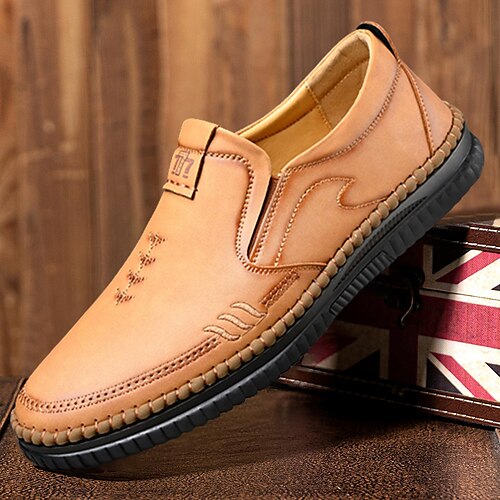Homens Mocassins e Slip-Ons Sapatos Confortáveis Mocassim Mocassins de couro Casual Ao ar livre Diário Caminhada Pele Respirável Preto Branco Caqui Verão
Homens Mocassins e Slip-Ons Sapatos Confortáveis Mocassim Mocassins de couro Casual Ao ar livre Diário Caminhada Pele Respirável Preto Branco Caqui Verão