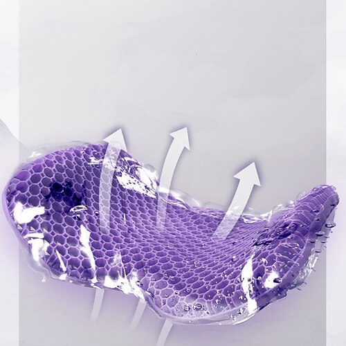 Gel Seat Cushion Reducing Pain Of Hip Back From Long Sitting, Breathable Cooling Seat Cushion Honeycomb Design Absorbs Pressure Portable for Office Chair Sofa Car Wheelchair
Gel Seat Cushion Reducing Pain Of Hip Back From Long Sitting, Breathable Cooling Seat Cushion Honeycomb Design Absorbs Pressure Portable for Office Chair Sofa Car Wheelchair