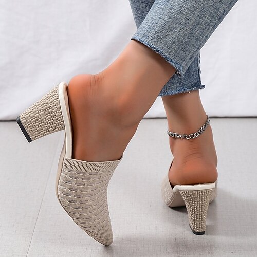 Femme Sandales Grandes Tailles Extérieur du quotidien Eté Talon Bottier Bout pointu Rétro Vintage Décontractées Tissage Volant Mocassins Couleur unie Beige
Femme Sandales Grandes Tailles Extérieur du quotidien Eté Talon Bottier Bout pointu Rétro Vintage Décontractées Tissage Volant Mocassins Couleur unie Beige