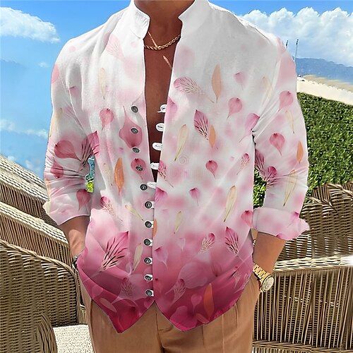 Herren Hemd leinenhemd Blumen Grafik-Drucke Geometrie Bogengimpe Ständer Rosa Blau Khaki Outdoor Strasse Langarm Bedruckt Bekleidung Modisch Designer Brautkleider schlicht Komfortabel
Herren Hemd leinenhemd Blumen Grafik-Drucke Geometrie Bogengimpe Ständer Rosa Blau Khaki Outdoor Strasse Langarm Bedruckt Bekleidung Modisch Designer Brautkleider schlicht Komfortabel