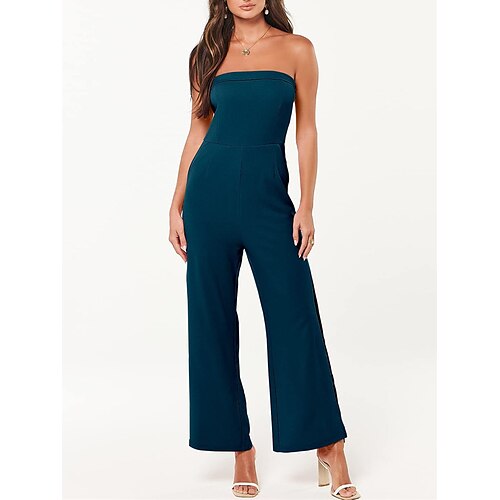Damen Jumpsuit Tasche Gespleisst Feste Farbe Trägerlos Strassenmode Elegant Party Arbeit Regular Fit Ärmellos Schwarz Marineblau Fuchsie S M L XL Sommer
Damen Jumpsuit Tasche Gespleisst Feste Farbe Trägerlos Strassenmode Elegant Party Arbeit Regular Fit Ärmellos Schwarz Marineblau Fuchsie S M L XL Sommer