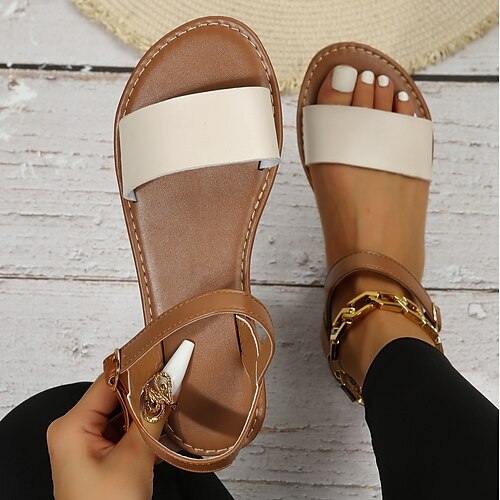 Damen Sandalen Flache Sandalen Übergrössen Täglich Strand Sommer Flacher Absatz Brautkleider schlicht Minimalismus Kunstleder Farbblock Leopard Dunkelbraun Schwarz
Damen Sandalen Flache Sandalen Übergrössen Täglich Strand Sommer Flacher Absatz Brautkleider schlicht Minimalismus Kunstleder Farbblock Leopard Dunkelbraun Schwarz