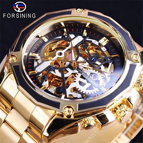 FORSINING Hommes Montre Mécanique Luxe Grand Cadran Mode Affaires Remontage automatique Lumineux IMPERMÉABLE Alliage Suivre
FORSINING Hommes Montre Mécanique Luxe Grand Cadran Mode Affaires Remontage automatique Lumineux IMPERMÉABLE Alliage Suivre
