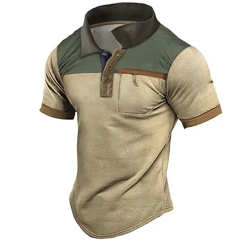 Homme POLO Tee Shirt Golf Casual Vacances Revers Manche Courte Mode basique Bloc de couleur Vintage Eté Standard Marron POLO
Homme POLO Tee Shirt Golf Casual Vacances Revers Manche Courte Mode basique Bloc de couleur Vintage Eté Standard Marron POLO