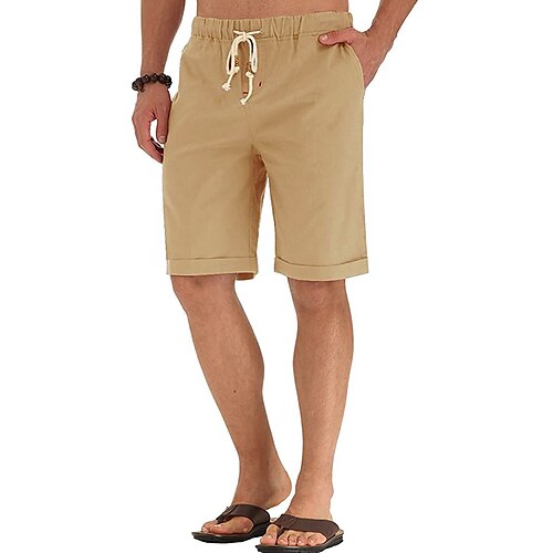 Homme Short Short en lin Short d'été Short de plage Cordon Taille elastique Plein Confort Respirable Extérieur du quotidien Sortie Mélange de Lin Coton Mode Décontractées Blanche Bleu
Homme Short Short en lin Short d'été Short de plage Cordon Taille elastique Plein Confort Respirable Extérieur du quotidien Sortie Mélange de Lin Coton Mode Décontractées Blanche Bleu