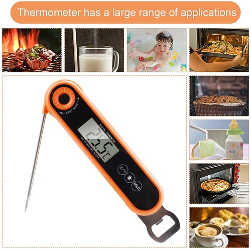 Food Thermometer Needle Magnet Digital Cooking Thermometer Instant Reading Meat Temperature Tester Probe For Kitchen Grill BBQ
Food Thermometer Needle Magnet Digital Cooking Thermometer Instant Reading Meat Temperature Tester Probe For Kitchen Grill BBQ