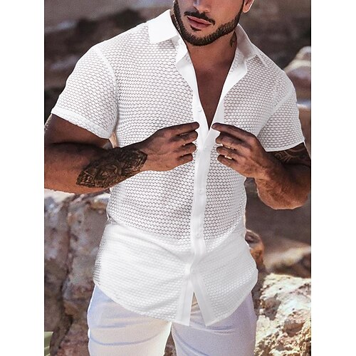 Herren Hemd Knopfhemd Lässiges Hemd Sommerhemd Schwarz Weiß Rosa Grün Kurzarm Glatt Kargen Täglich Urlaub Bekleidung Modisch Brautkleider schlicht Komfortabel
Herren Hemd Knopfhemd Lässiges Hemd Sommerhemd Schwarz Weiß Rosa Grün Kurzarm Glatt Kargen Täglich Urlaub Bekleidung Modisch Brautkleider schlicht Komfortabel