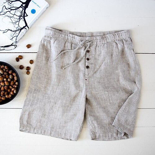 Homens Calção Shorts de verão Shorts de praia Botão Com Cordão Cintura elástica Tecido Conforto Respirável Curto Casual Diário Feriado Misto de Algodão e Linho Moda Estilo Clássico Cinzento
Homens Calção Shorts de verão Shorts de praia Botão Com Cordão Cintura elástica Tecido Conforto Respirável Curto Casual Diário Feriado Misto de Algodão e Linho Moda Estilo Clássico Cinzento