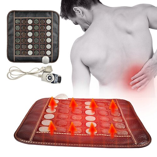 tapete de turmalina jade natural massagem acupressão tapete de aquecimento infravermelho elétrico pu assento terapia alívio da dor para o músculo da perna traseira
tapete de turmalina jade natural massagem acupressão tapete de aquecimento infravermelho elétrico pu assento terapia alívio da dor para o músculo da perna traseira