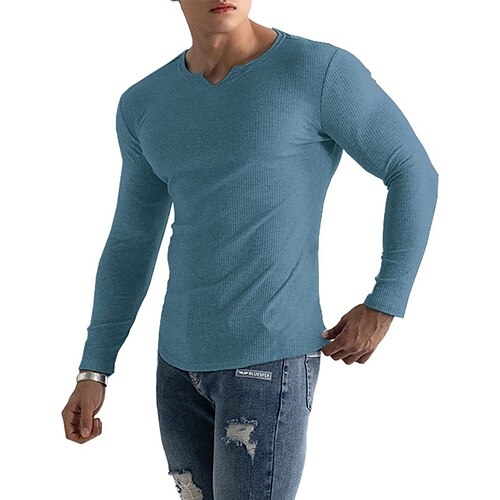 Herren T Shirt T-Shirt Glatt Grubenstreifen V Ausschnitt Strasse Urlaub Langarm Gestrickt Bekleidung Modisch Designer Basic
Herren T Shirt T-Shirt Glatt Grubenstreifen V Ausschnitt Strasse Urlaub Langarm Gestrickt Bekleidung Modisch Designer Basic