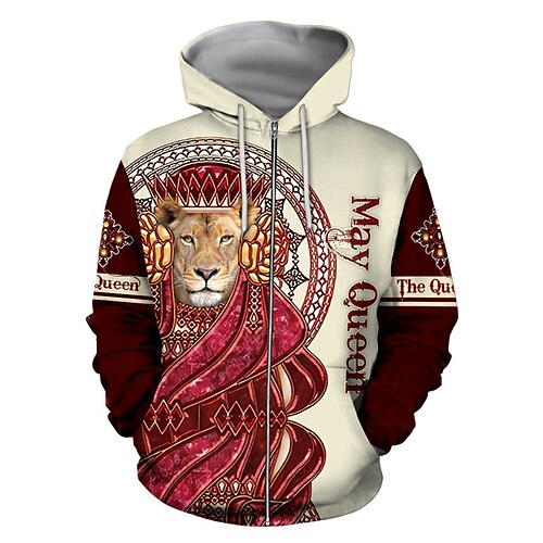 Men's Full Zip Hoodie Jacket Red Hooded Lion Graphic Prints Zipper Print Sports Outdoor Daily Sports 3D Print Streetwear Designer Casual Spring Fall Clothing Apparel Hoodies Sweatshirts
Men's Full Zip Hoodie Jacket Red Hooded Lion Graphic Prints Zipper Print Sports Outdoor Daily Sports 3D Print Streetwear Designer Casual Spring Fall Clothing Apparel Hoodies Sweatshirts