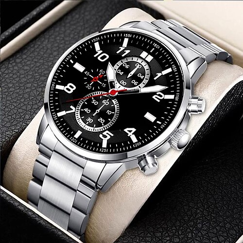 Herren-Quarzuhr, minimalistische Outdoor-Sportarten, analoge Quarz-Armbanduhr, Business-Kalender, Dekoration, Edelstahl, Herrenuhr, Herrenuhr
Herren-Quarzuhr, minimalistische Outdoor-Sportarten, analoge Quarz-Armbanduhr, Business-Kalender, Dekoration, Edelstahl, Herrenuhr, Herrenuhr