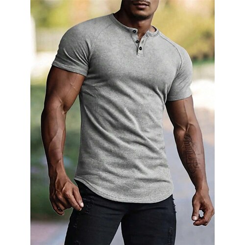 Herren Henley Shirt T-Shirt Glatt Henley Strasse Urlaub Kurze Ärmel Bekleidung Modisch Designer Basic
Herren Henley Shirt T-Shirt Glatt Henley Strasse Urlaub Kurze Ärmel Bekleidung Modisch Designer Basic