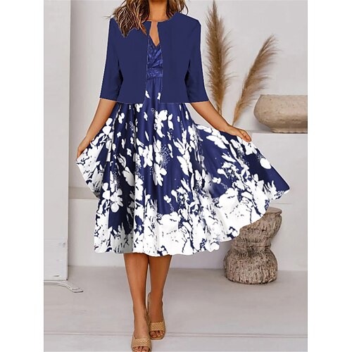 Robe casual Robe dentelle Femme Ensemble Robe Deux Pièces Extérieur du quotidien Mode Moderne Dentelle Patchwork Robe mi-longue Col V Demi Manches Floral Standard Bleu Eté Printemps S M L XL XXL
Robe casual Robe dentelle Femme Ensemble Robe Deux Pièces Extérieur du quotidien Mode Moderne Dentelle Patchwork Robe mi-longue Col V Demi Manches Floral Standard Bleu Eté Printemps S M L XL XXL