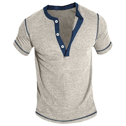 Hombre Camiseta Henley Shirt Camiseta superior Plano Henley Calle Vacaciones Mangas cortas Ropa Moda Design Básico
Hombre Camiseta Henley Shirt Camiseta superior Plano Henley Calle Vacaciones Mangas cortas Ropa Moda Design Básico