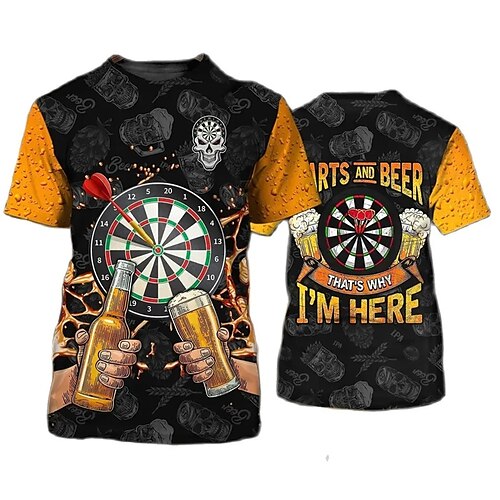 Homme T shirt Tee Graphic Bière de barman Col Ras du Cou Vêtement Tenue 3D effet Extérieur du quotidien Manche Courte Imprimer Mode Design Rétro Vintage
Homme T shirt Tee Graphic Bière de barman Col Ras du Cou Vêtement Tenue 3D effet Extérieur du quotidien Manche Courte Imprimer Mode Design Rétro Vintage