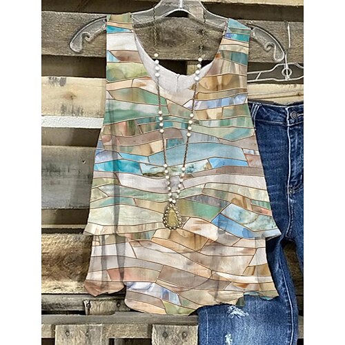 Damen Tank Top Weiß Hellgrün Marineblau Graphic Abstrakt Bedruckt Ärmellos Casual Basic Rundhalsausschnitt Standard S
Damen Tank Top Weiß Hellgrün Marineblau Graphic Abstrakt Bedruckt Ärmellos Casual Basic Rundhalsausschnitt Standard S