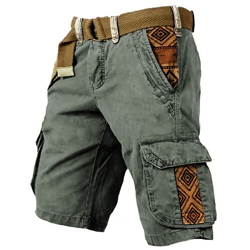Hombre Pantalón Corto Cargo Pantalón corto Shorts para senderismo Multi bolsillo Estampados Geometría Listo para vestir Corto Exterior Diario Design Casual Verde Trébol
Hombre Pantalón Corto Cargo Pantalón corto Shorts para senderismo Multi bolsillo Estampados Geometría Listo para vestir Corto Exterior Diario Design Casual Verde Trébol