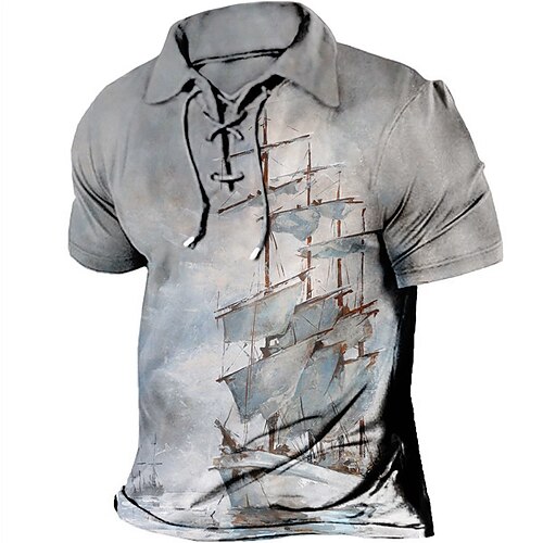 Hombre POLO Camiseta de golf Estampados Cosecha Velero Cuello Vuelto Amarillo Azul Piscina Morado Gris Exterior Calle Manga Corta Correa Estampado Ropa Deportes Moda Ropa de calle Design
Hombre POLO Camiseta de golf Estampados Cosecha Velero Cuello Vuelto Amarillo Azul Piscina Morado Gris Exterior Calle Manga Corta Correa Estampado Ropa Deportes Moda Ropa de calle Design