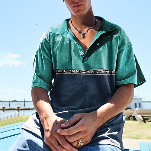 Homens Camiseta Polo Camisa de golfe Casual Feriado Lapela Manga Curta Moda Vintage Bloco de cor Clássico Verão Normal Safira Verde Tropa Marron Camiseta Polo
Homens Camiseta Polo Camisa de golfe Casual Feriado Lapela Manga Curta Moda Vintage Bloco de cor Clássico Verão Normal Safira Verde Tropa Marron Camiseta Polo