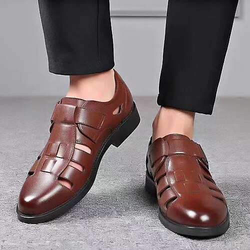 Homens Sandálias Sapatos Confortáveis Casual Diário Couro Sintético Respirável Preto Marron Verão
Homens Sandálias Sapatos Confortáveis Casual Diário Couro Sintético Respirável Preto Marron Verão
