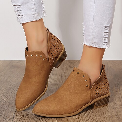 Femme Bottes Chaussures de confort Bottines Chelsea Grandes Tailles du quotidien Rivet Bout pointu Rétro Vintage Minimalisme Faux Cuir Mocassins Couleur unie Marron Kaki
Femme Bottes Chaussures de confort Bottines Chelsea Grandes Tailles du quotidien Rivet Bout pointu Rétro Vintage Minimalisme Faux Cuir Mocassins Couleur unie Marron Kaki
