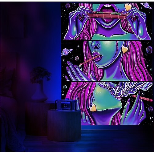 Blacklight tapisserie uv réactif cool fille trippy galaxie univers suspendu tapisserie mur art mural pour salon chambre
Blacklight tapisserie uv réactif cool fille trippy galaxie univers suspendu tapisserie mur art mural pour salon chambre