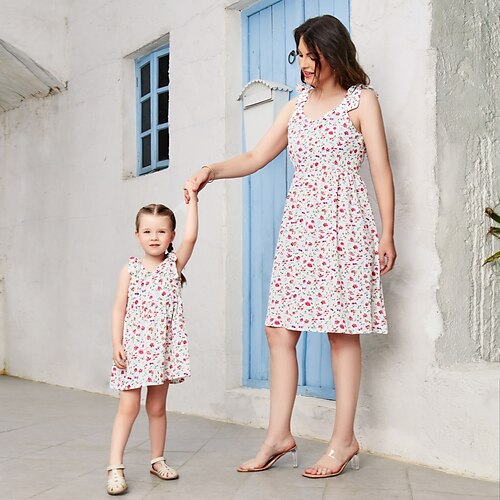 Mamãe e eu Vestidos Floral Casual Branco Sem Manga Vestido Tipo Regata Longa Adorável Roupas Combinando
Mamãe e eu Vestidos Floral Casual Branco Sem Manga Vestido Tipo Regata Longa Adorável Roupas Combinando
