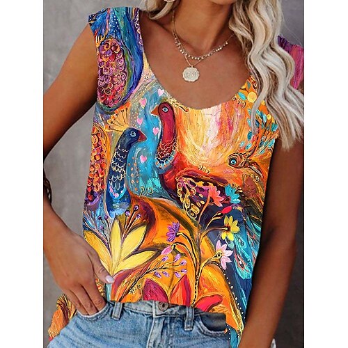 Mulheres Malha Íntima Preto Amarelo Vermelho Floral Imprimir Sem Manga Casual Feriado Básico Decote V Padrão Tema Flores S
Mulheres Malha Íntima Preto Amarelo Vermelho Floral Imprimir Sem Manga Casual Feriado Básico Decote V Padrão Tema Flores S