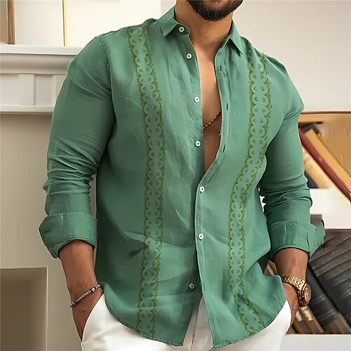 Herren Hemd leinenhemd Grafik-Drucke Geometrie Umlegekragen Blau Purpur Grün Khaki Grau Outdoor Strasse Langarm Bedruckt Bekleidung Leinen Modisch Strassenmode Designer Brautkleider schlicht
Herren Hemd leinenhemd Grafik-Drucke Geometrie Umlegekragen Blau Purpur Grün Khaki Grau Outdoor Strasse Langarm Bedruckt Bekleidung Leinen Modisch Strassenmode Designer Brautkleider schlicht