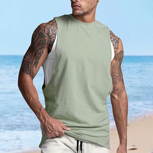 Men's Tank Top Vest Top Undershirt Sleeveless Shirt Plain Crew Neck Outdoor Going out Sleeveless Clothing Apparel Fashion Designer Muscle
Men's Tank Top Vest Top Undershirt Sleeveless Shirt Plain Crew Neck Outdoor Going out Sleeveless Clothing Apparel Fashion Designer Muscle